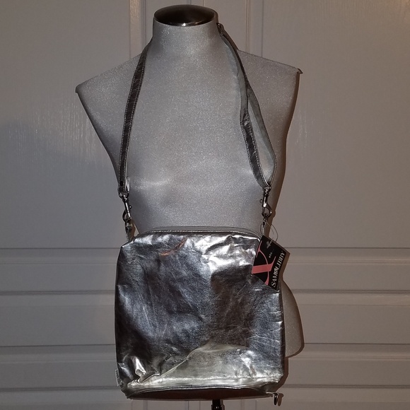 NWT Sam & Libby Silver Crossbody - Picture 8 of 8